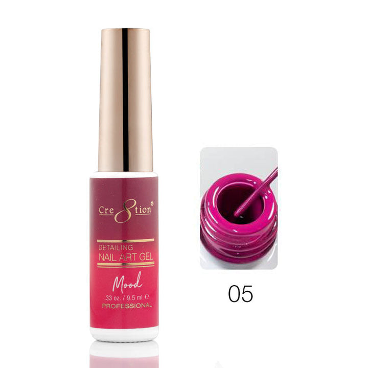 Cre8tion Mood Changing Detailing Gel 0.25oz - Full set (18 Colors)
