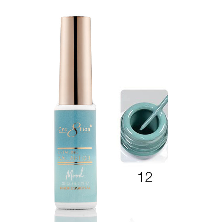 Cre8tion Mood Changing Detailing Gel 0.25oz - Full set (18 Colors)