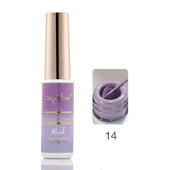 Cre8tion Mood Changing Detailing Gel 0.25oz - Full set (18 Colors)