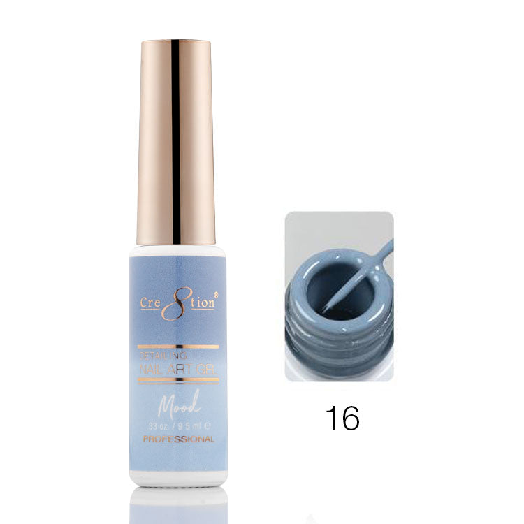 Cre8tion Mood Changing Detailing Gel 0.25oz - Full set (18 Colors)