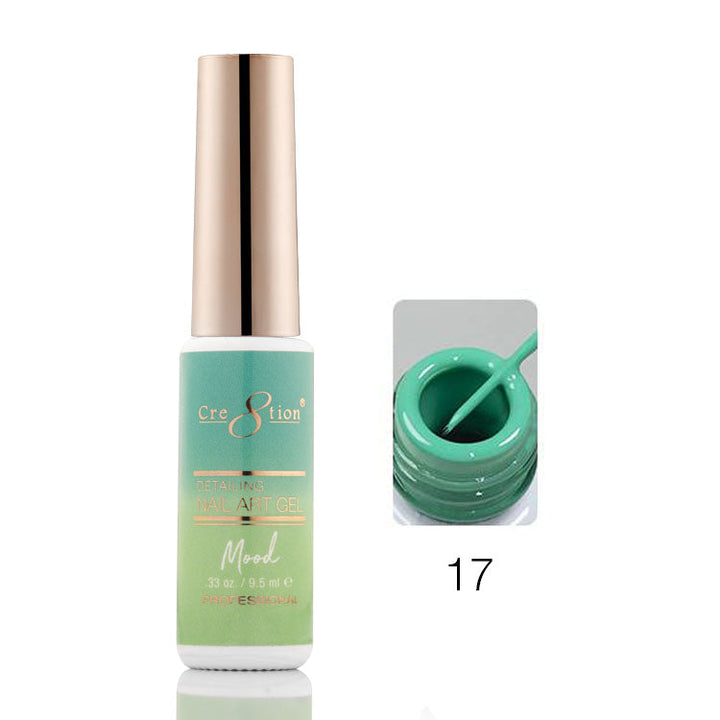 Cre8tion Mood Changing Detailing Gel 0.25oz - Full set (18 Colors)