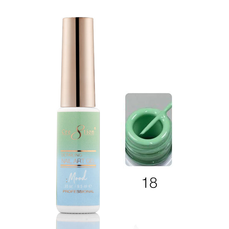 Cre8tion Mood Changing Detailing Gel 0.25oz - Full set (18 Colors)