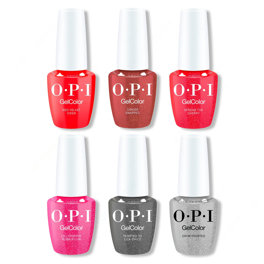 OPI GelColor Holiday 2025 - Good Enough to Treat GelColor Add-On Kit #1 Collection (6 pcs.)