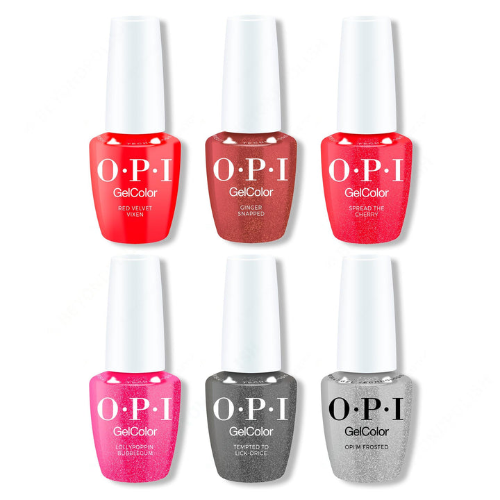 OPI GelColor Holiday 2025 - Good Enough to Treat GelColor Add-On Kit #1 Collection (6 pcs.)