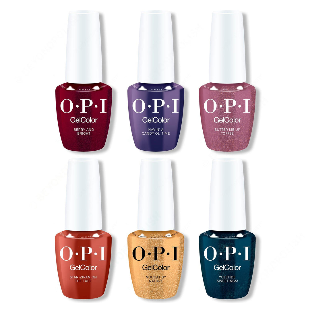OPI GelColor Holiday 2025 - Good Enough to Treat GelColor Add-On Kit #2 Collection (6 pcs.)