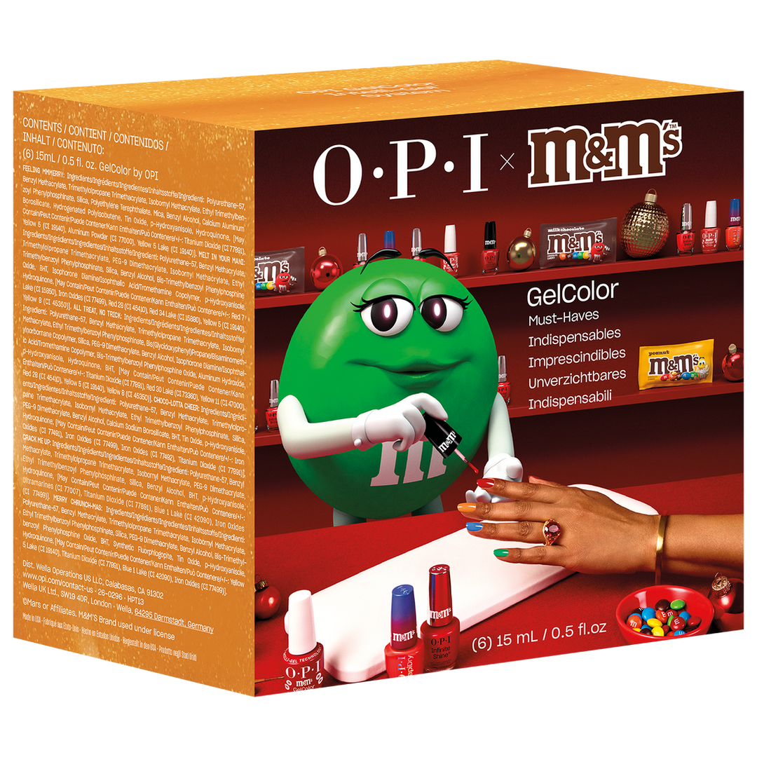 OPI x M&M's Intelli Gel Polish Sweeten Your Mani Collection | Gel Kit #1 (6 Pieces)