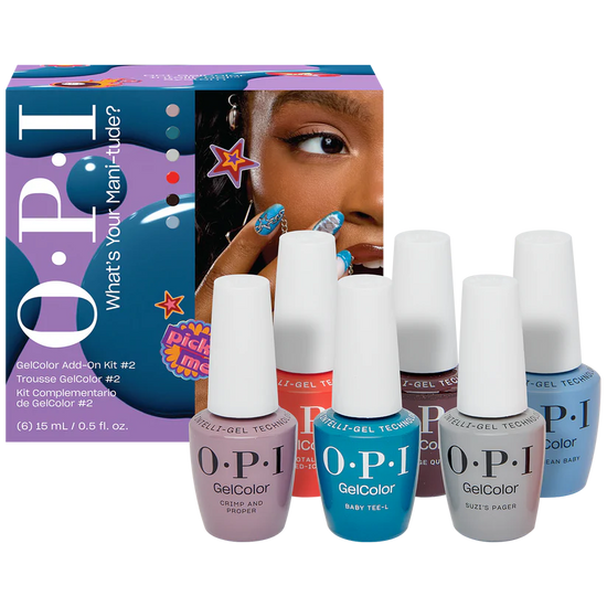 OPI GelColor Intelli-Gel Set - What's Your Mani‑tude GelColor Add-On Kit #2 Collection (6 pcs.)