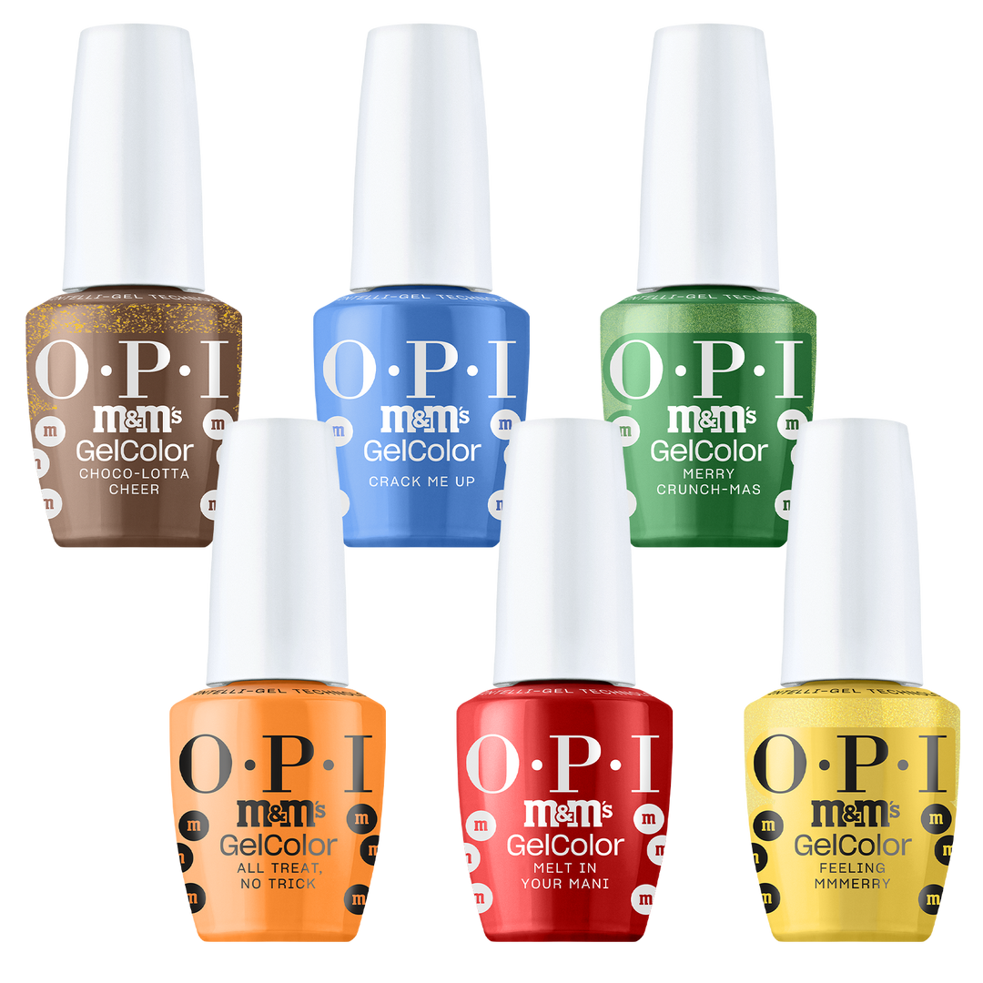 OPI x M&M's Intelli Gel Polish Sweeten Your Mani Collection | Gel Kit #1 (6 Pieces)