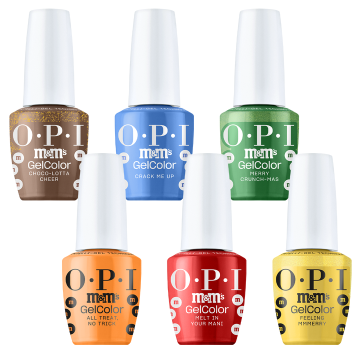 OPI x M&M's Intelli Gel Polish Sweeten Your Mani Collection | Gel Kit #1 (6 Pieces)
