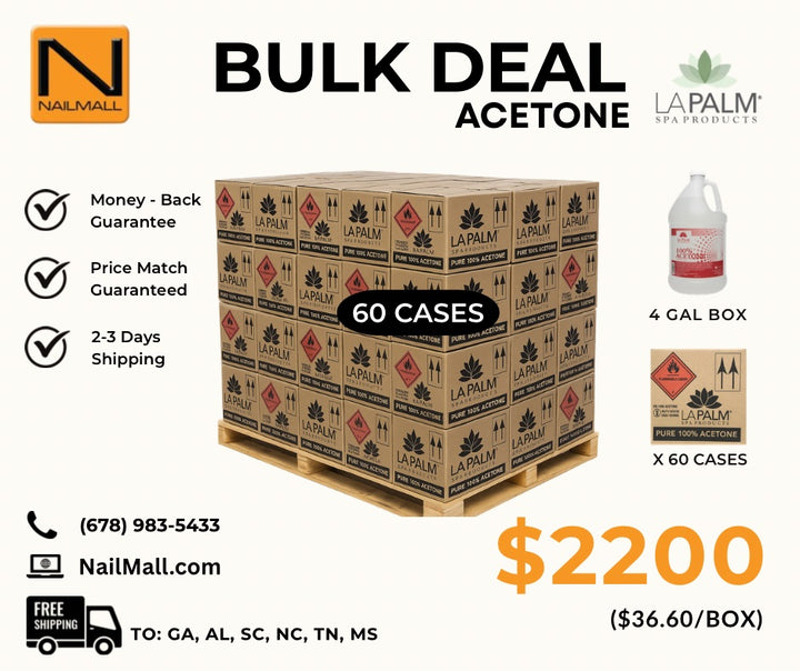 La Palm Acetone  – Pallet Bulk Deal (60 Cases | 4 Gallons Case)