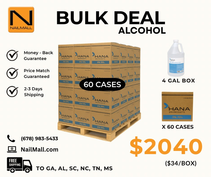 Hana IPA 70% Alcohol  – Pallet Bulk Deal (60 Cases | 4 Gallons Case)
