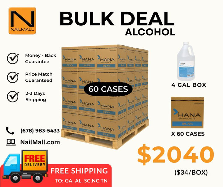 Hana IPA 70% Alcohol  – Wholesale Full & Half Pallet Bulk Deal (30 or 60 Cases)