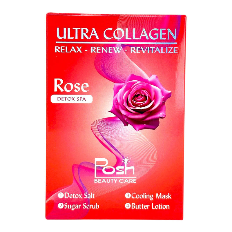 Rose - Posh Ultra Collagen 4-in-1 Pedicure/Manicure Kit