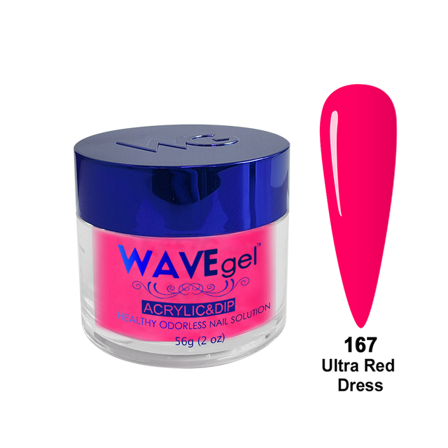 WAVEgel Dip Powder Royal - #WR167 Ultra Red Dress