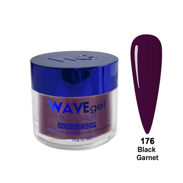WAVEgel Dip Powder Royal - #WR176 Black Garnet