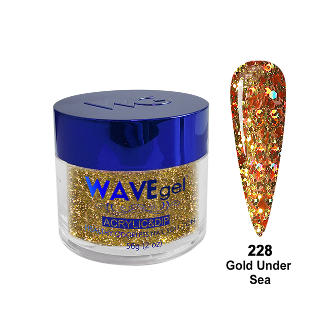 WAVEgel Dip Powder Royal - #WR228 Gold Under Sea
