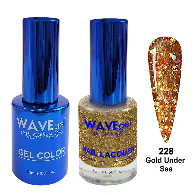 WAVEgel Duo Royal - #WR228 Gold Under Sea