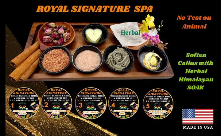 Royal 5-in-1 Foot Therapy Pedicure Kit – Royal Signature | Herbal Bliss