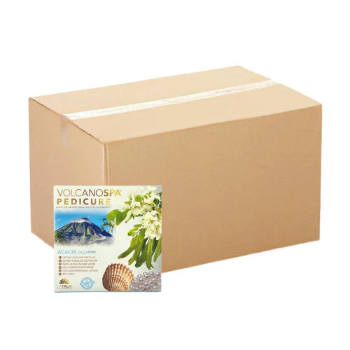 La Palm Volcano Spa 6 in 1 Pedicure Kit with Spa Liner - Acacia Ocean Pearl