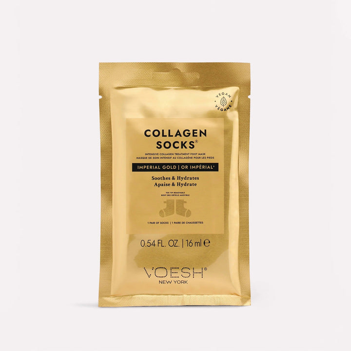 Voesh Collagen Spa Pedicure Socks | Imperial Gold, Noble Diamond