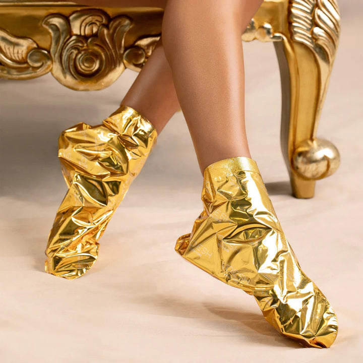 Voesh Collagen Spa Pedicure Socks | Imperial Gold, Noble Diamond