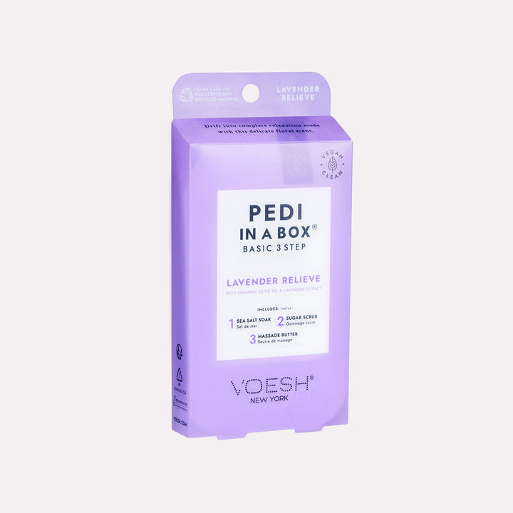 Voesh Pedi in a Box 3 Step | Disposable Spa Pedicure Kit