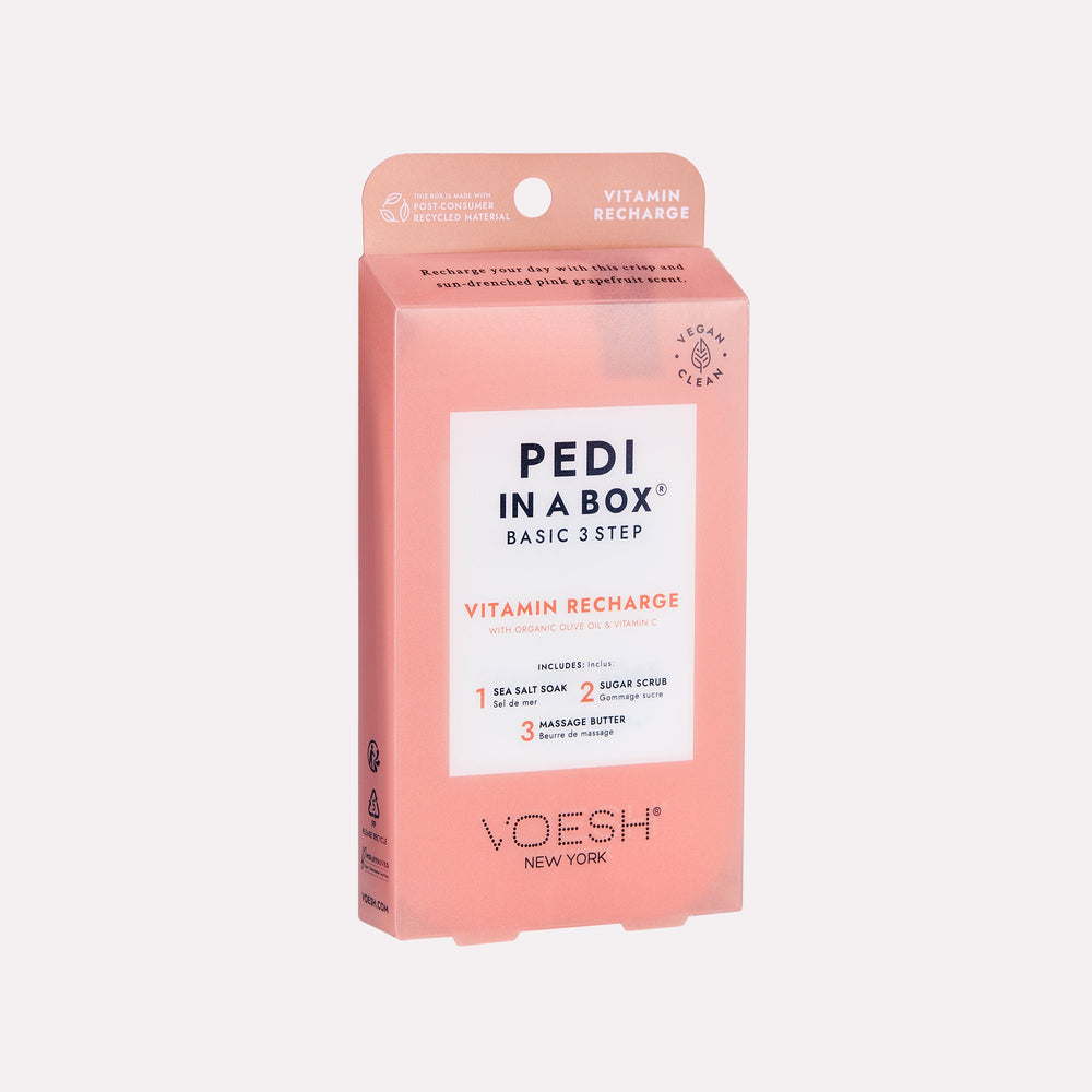 Voesh Pedi in a Box 3 Step | Disposable Spa Pedicure Kit