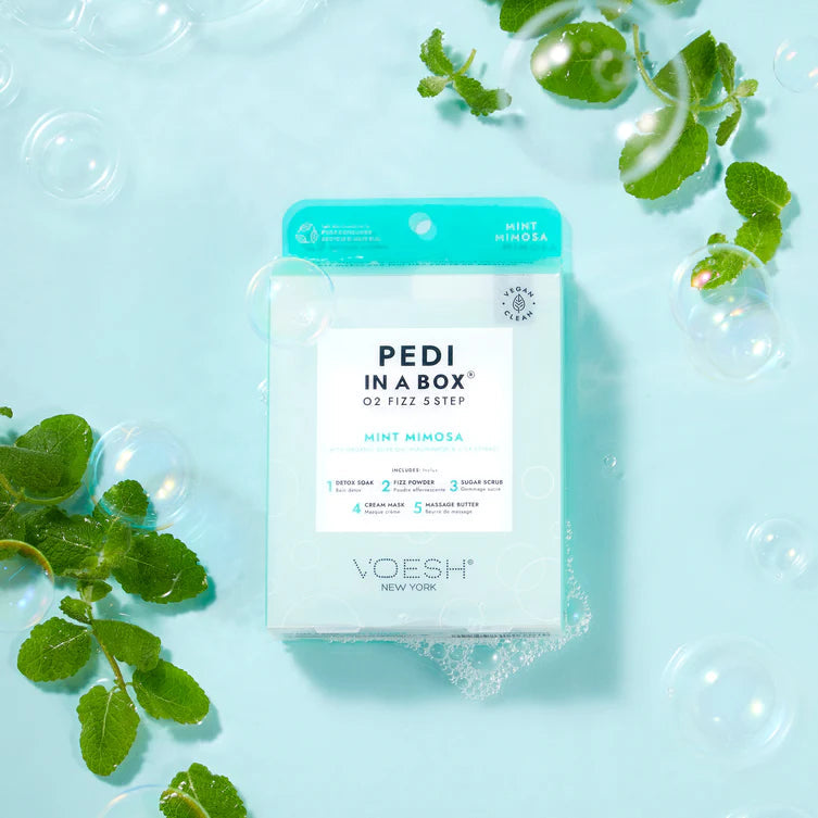 VOESH Pedi in a Box - O2 Fizz 5 Step Mint Mimosa