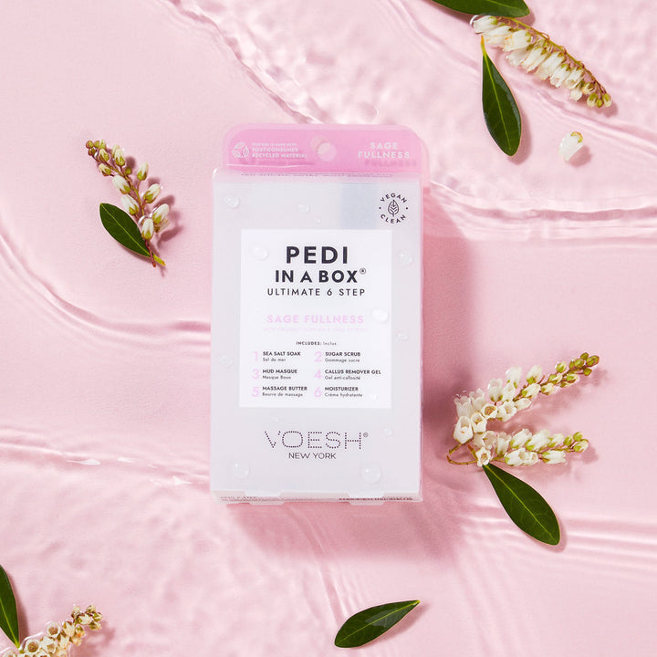 Voesh Pedi in a Box 6 Step | Disposable Spa Pedicure Kit