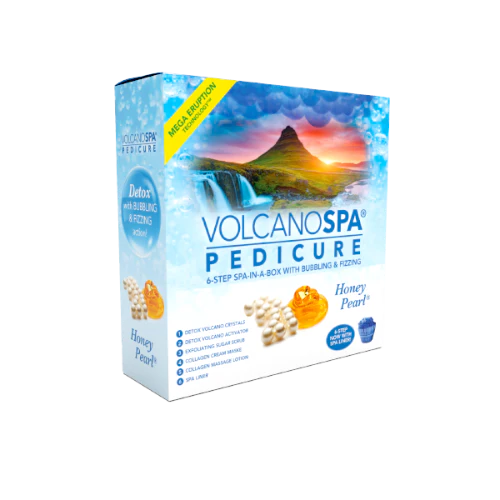 La Palm Volcano Spa 6 in 1 Pedicure Kit with Spa Liner - Honey Pearl