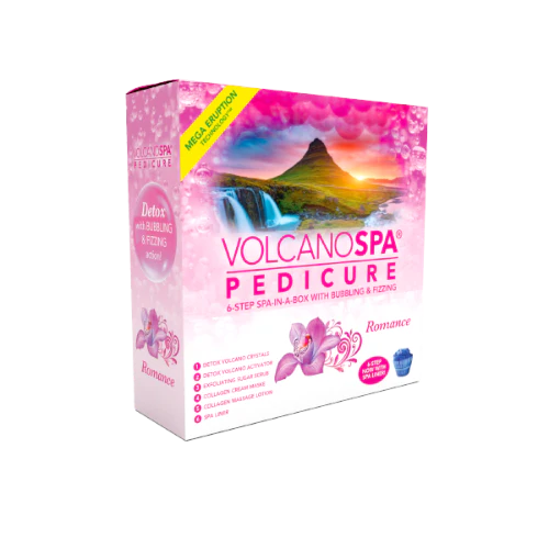La Palm Volcano Spa 6 in 1 Pedicure Kit with Spa Liner - Romance
