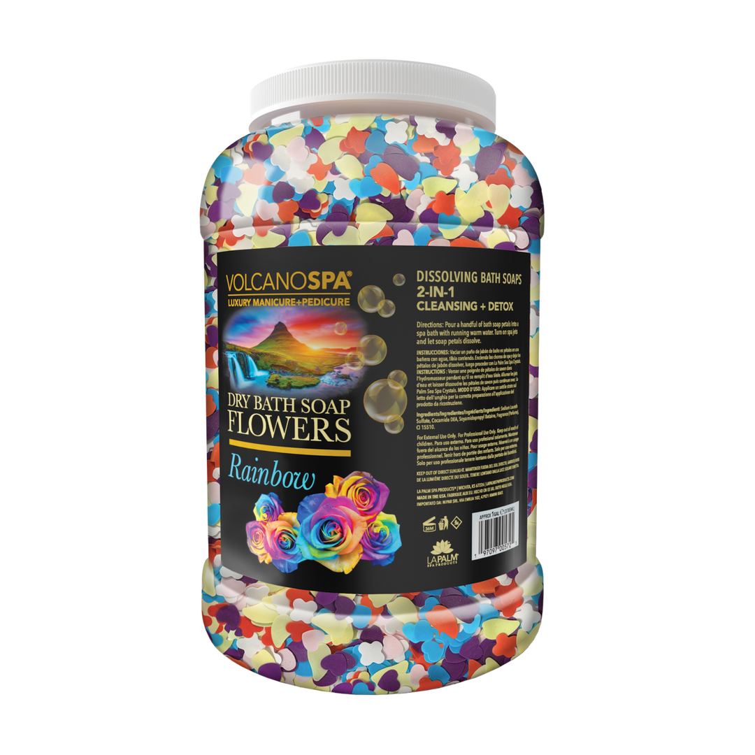 La Palm Spa Dry Bath Soap Flowers - Rainbow (1 Gal)