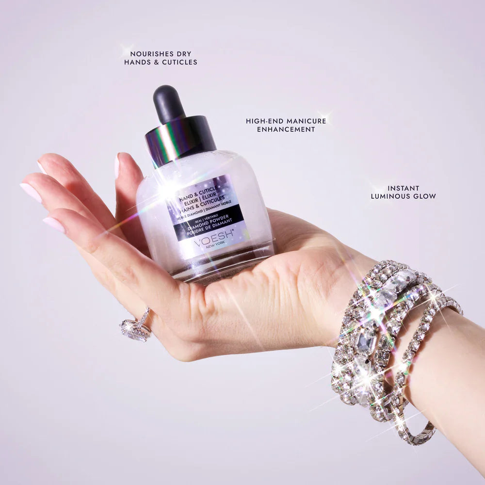 VOESH Hand & Cuticle Elixir Serum | 24K or Noble Diamond 1.69 fl oz.