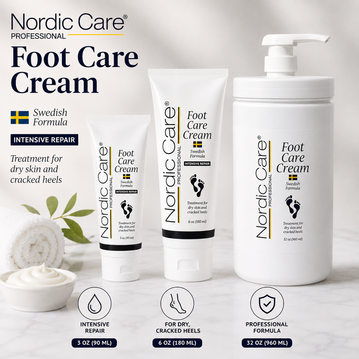 Nordic Care Foot Cream | Deep Moisturizing Foot Cream – 3oz, 6oz & 32oz
