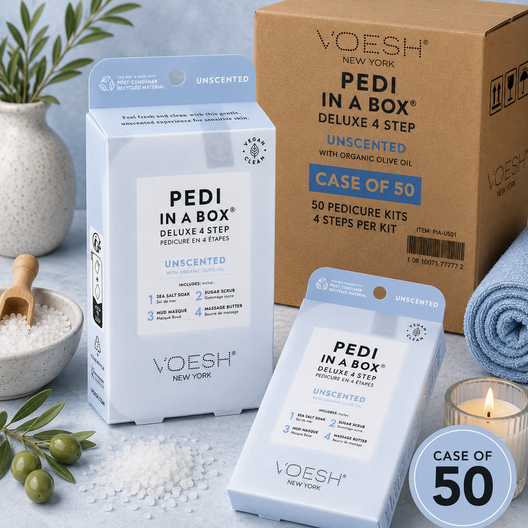 Voesh Pedi in a Box 4 Step | Disposable Spa Pedicure Kit