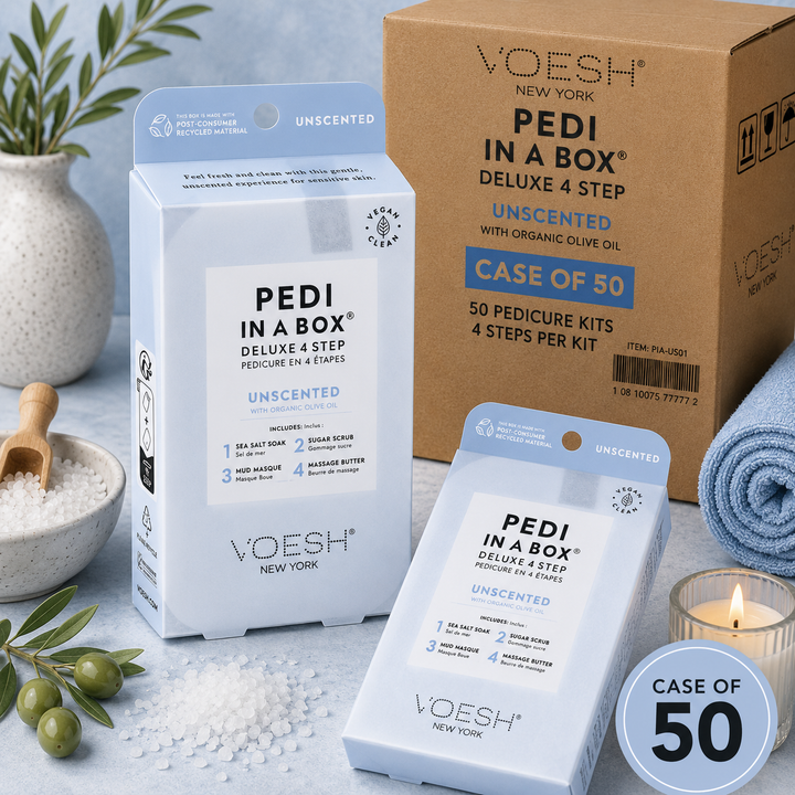 Voesh Pedi in a Box 4 Step | Disposable Spa Pedicure Kit