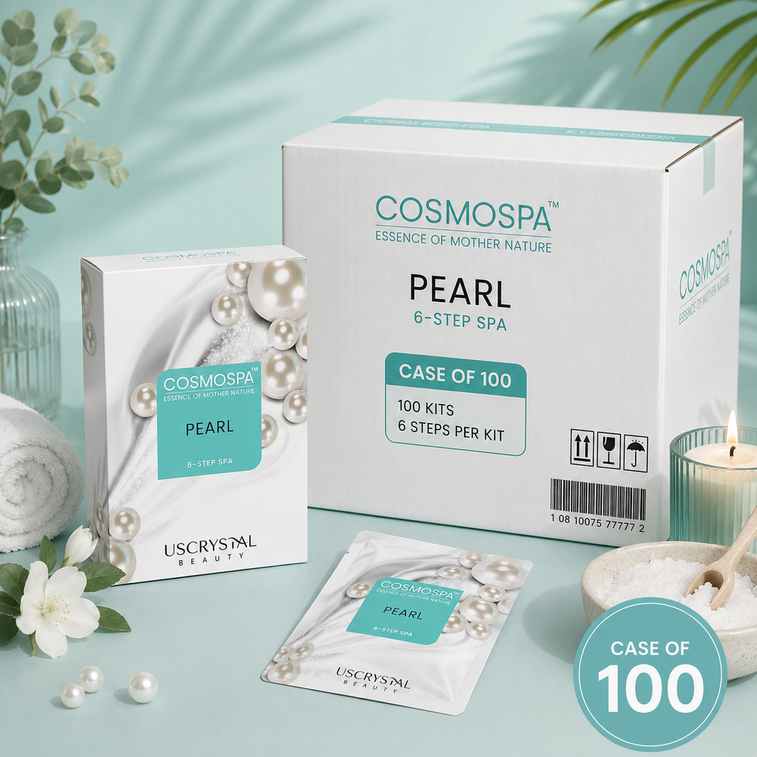 CosmoSpa Pearl 6 Step Pedicure Kit | Disposable Spa Pedicure Kit – Single or Case
