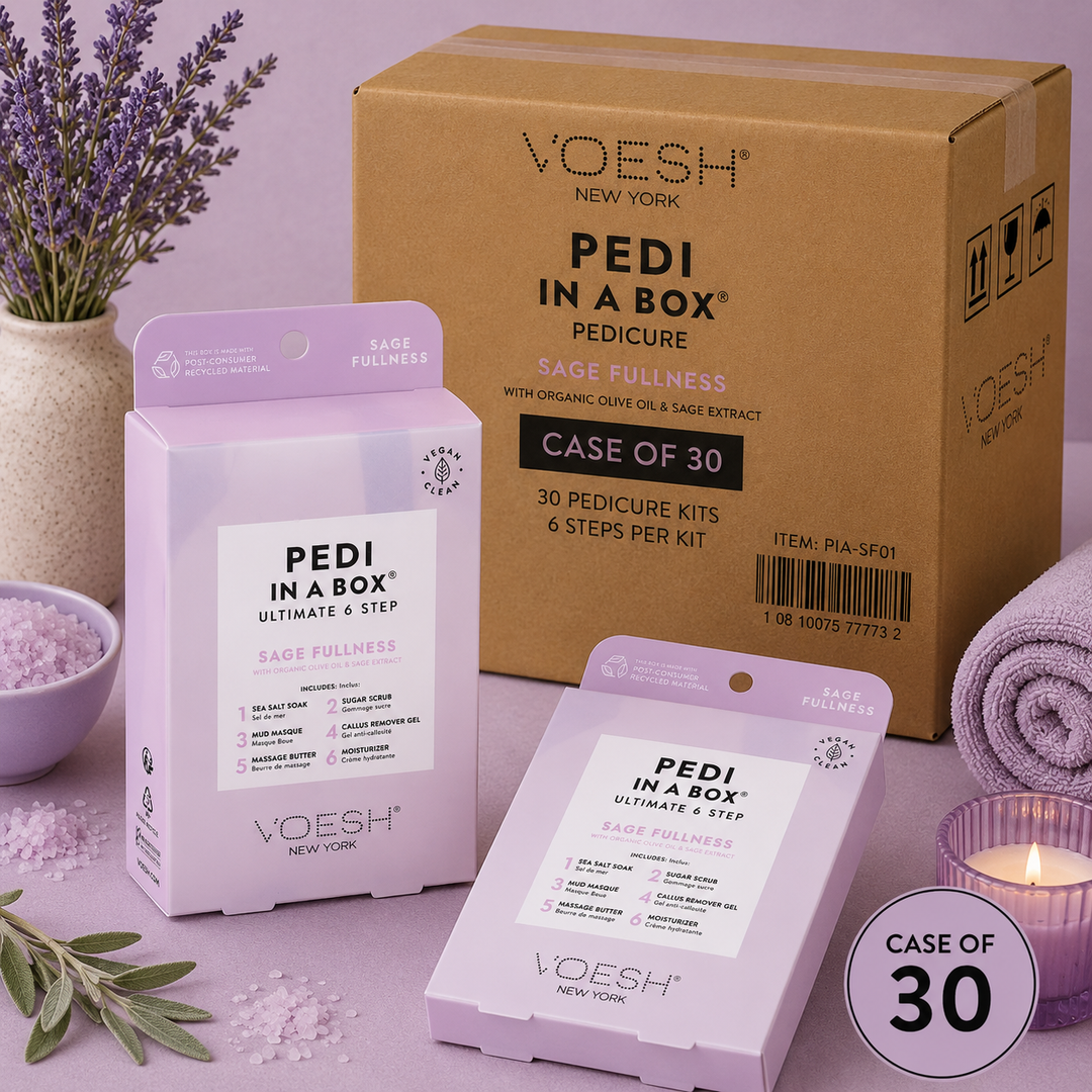 Voesh Pedi in a Box 6 Step | Disposable Spa Pedicure Kit