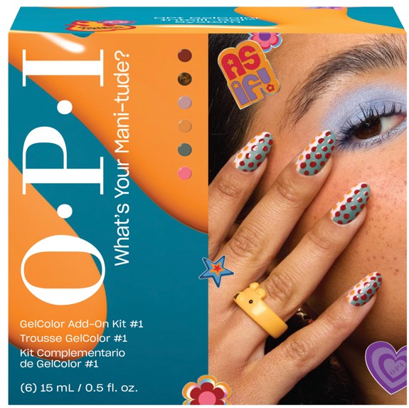 OPI GelColor Intelli-Gel Set - What's Your Mani‑tude GelColor Add-On Kit #1 Collection (6 pcs.)