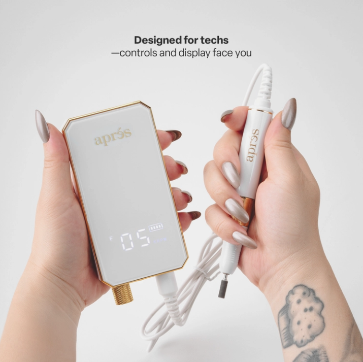 Aprés E-File Nail Drill (Black | White)