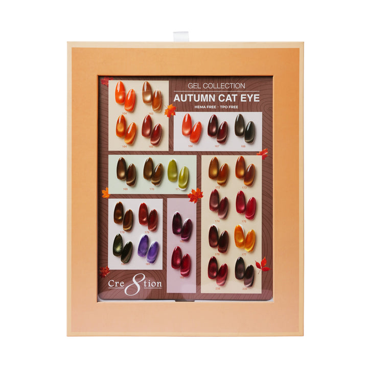 Cre8tion Cat Eye Gel Autumn Collection Kit - 24 Colors Gel Collection
