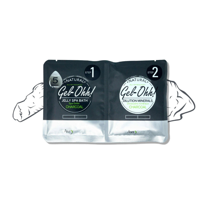 Avry Beauty Gel-Ohh! Jelly Spa Bath - Charcoal 30 pc. Jelly Spa Bath