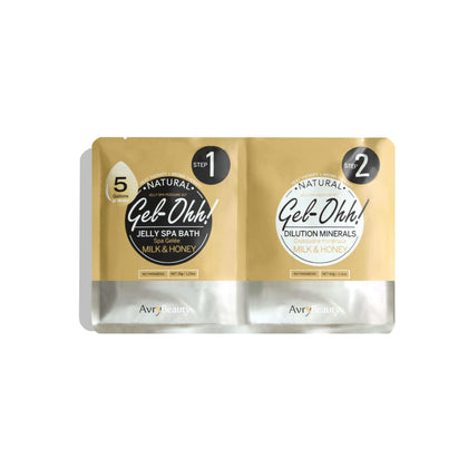 Avry Beauty Gel-Ohh! Jelly Spa Bath - Milk & Honey 1pc Jelly Spa Bath