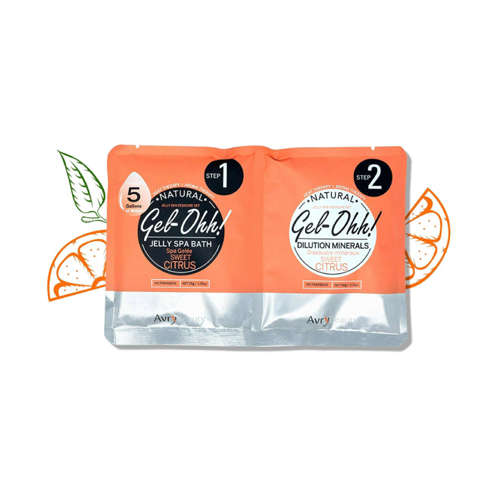 Avry Beauty Gel-Ohh! Jelly Spa Bath - Sweet Citrus 30pc Jelly Spa Bath