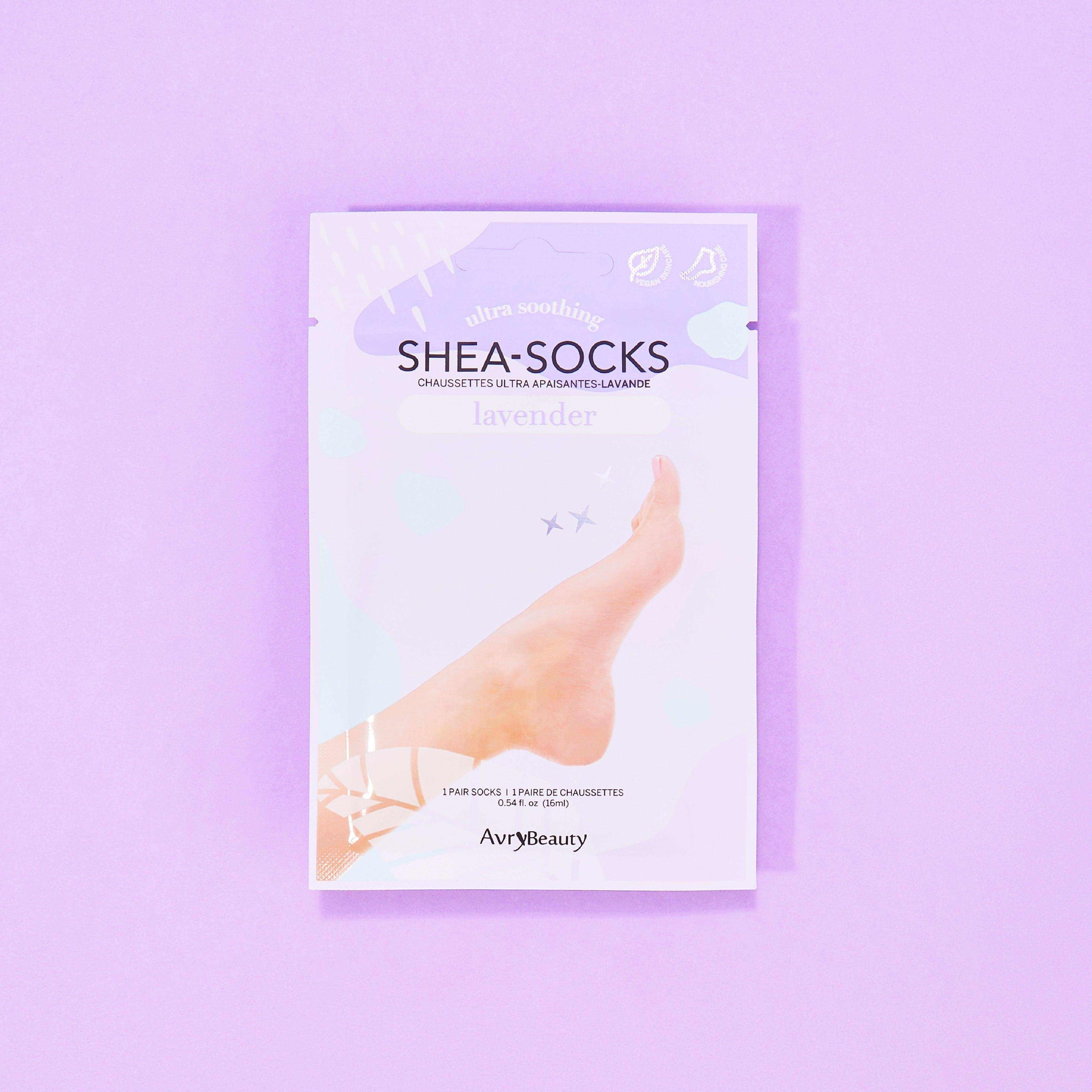 Avry Beauty Shea Socks - Lavender 50pc