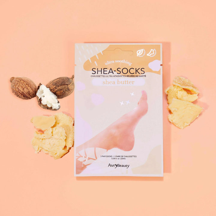 Avry Beauty Shea Socks - Shea Butter 50pc Pedicure