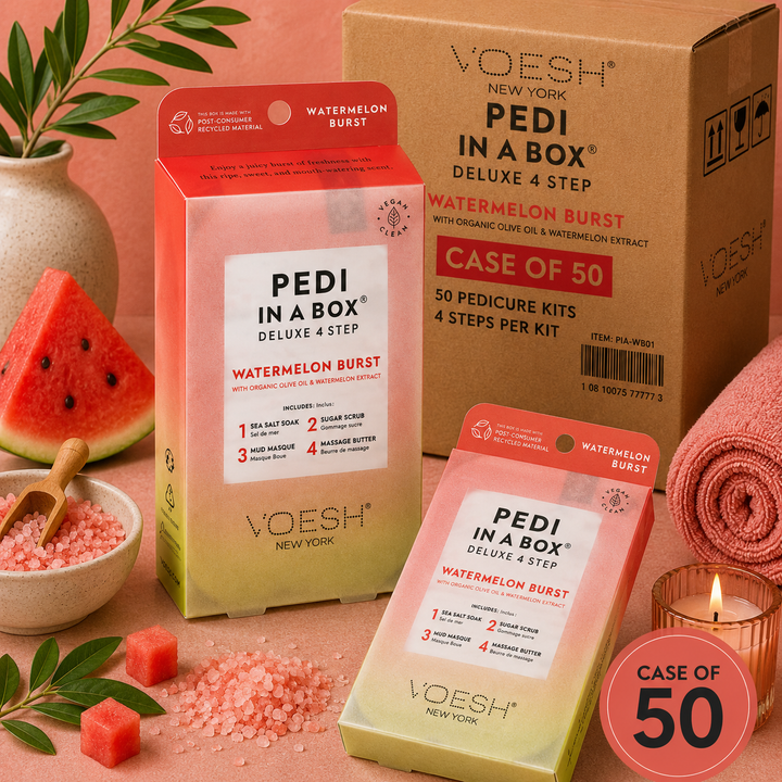 Voesh Pedi in a Box 4 Step | Disposable Spa Pedicure Kit