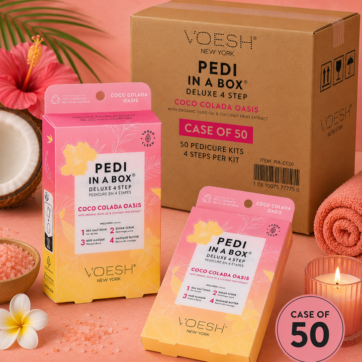 Voesh Pedi in a Box 4 Step | Disposable Spa Pedicure Kit