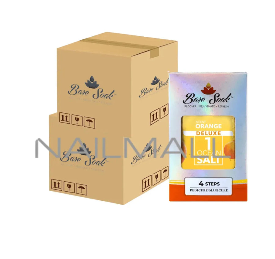BARE SOAK 4 STEP - ORANGE 100 pieces by NuRevolution pedicure and manicure