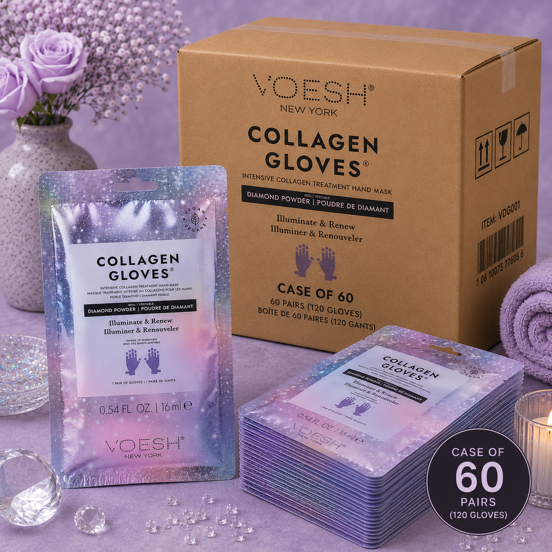 Voesh Collagen Spa Manicure Gloves | Imperial Gold, Noble Diamond